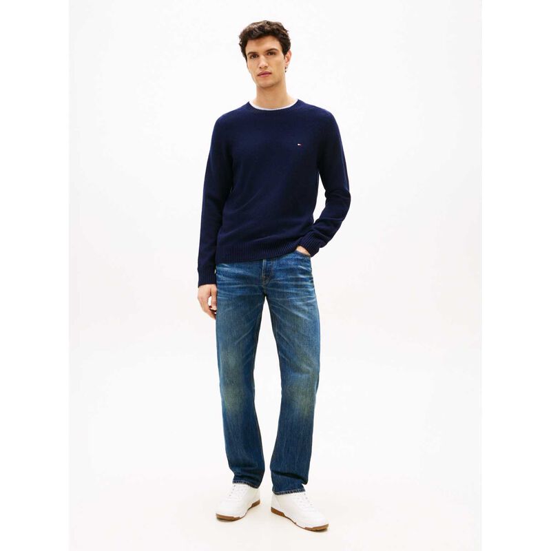 Tommy Hilfiger Pure Wool Crew Neck Jumper image number 3